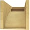 Ekena Millwork 9"W x 18"D x 9"H Wide Viola Rough Cedar Woodgrain TimberThane Corbel, Primed Tan CORUR09X18X09VIORCPR - alternate 4